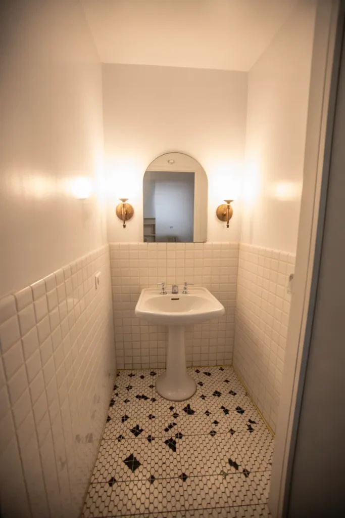 Bathroom Refresh With Peel-and-Stick Tile and New Fixtures