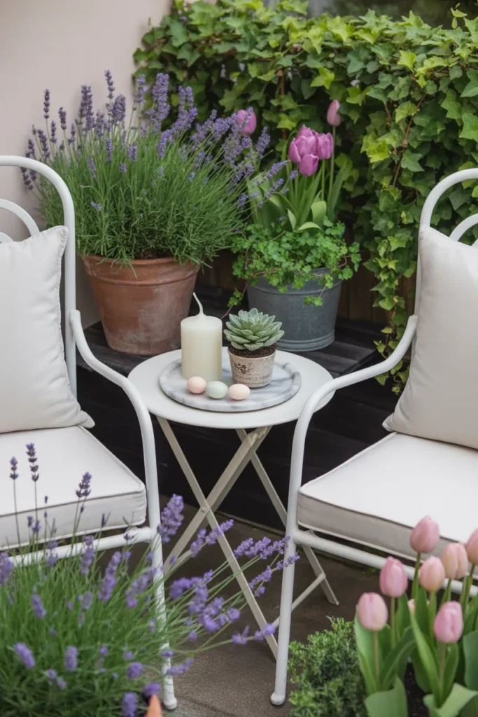 Cozy Corner Seating Area in Your Spring Garden