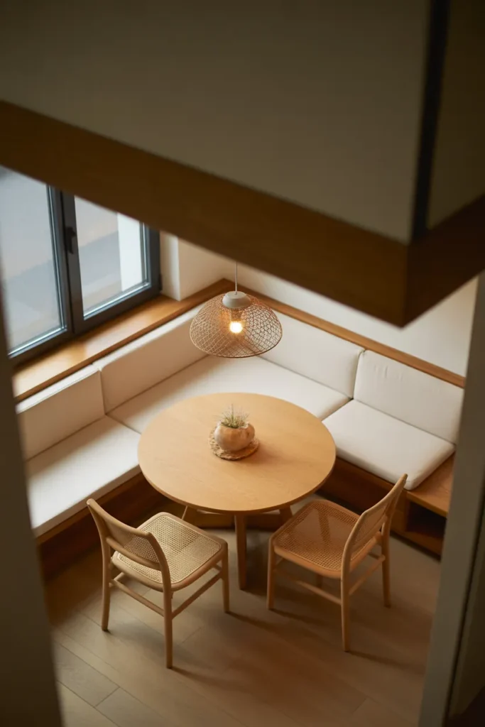 Dining Nook With Built-In Bench Seating