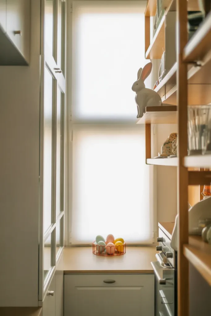 Farmhouse Easter Kitchen Decor With Warm Rustic Texture