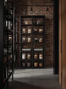 Industrial-style laundry room