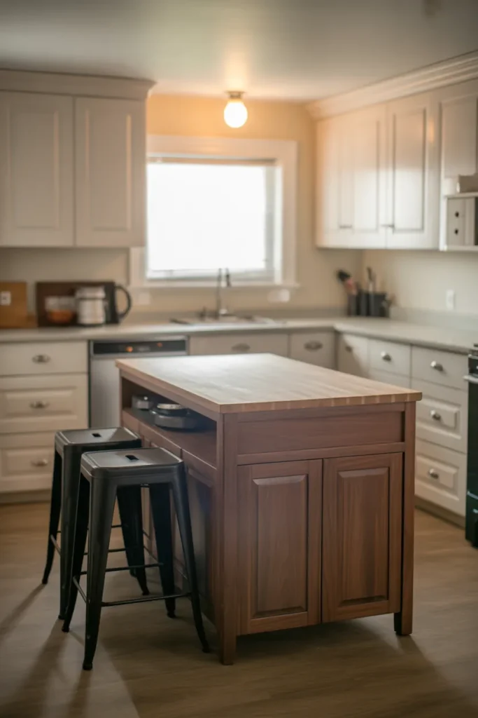 Kitchen Island Cart That Adds Counter Space and Storage