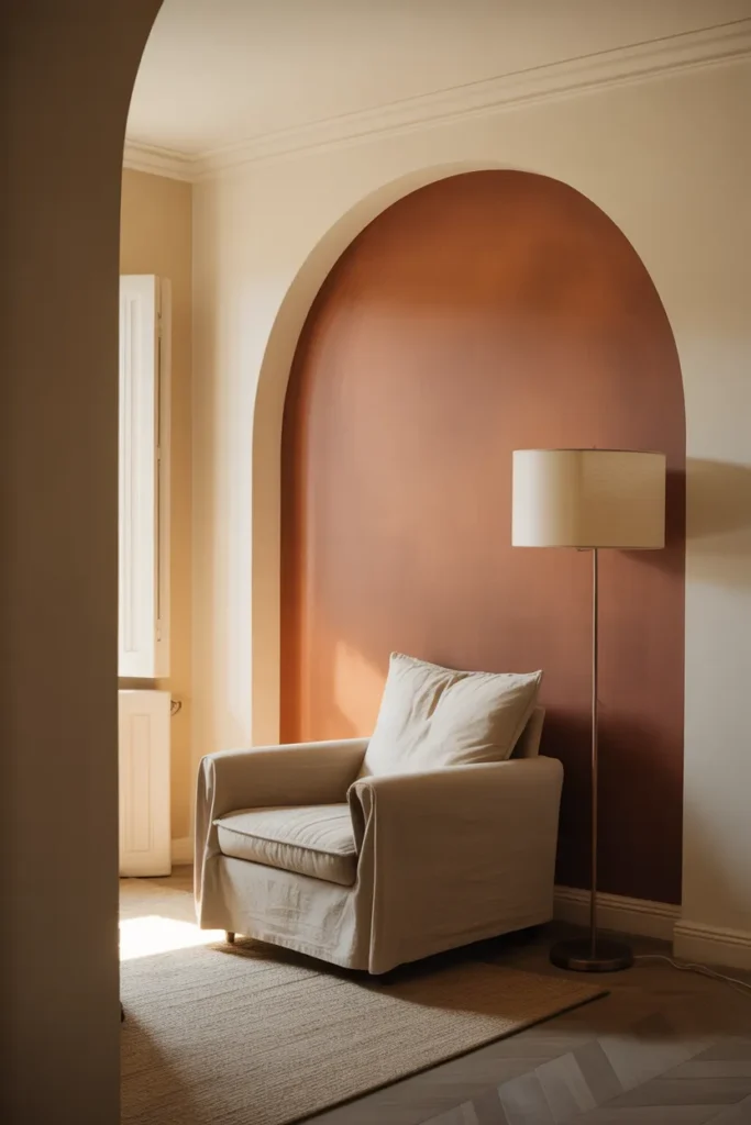 Living Room Arch Doorway or Painted Arch Detail