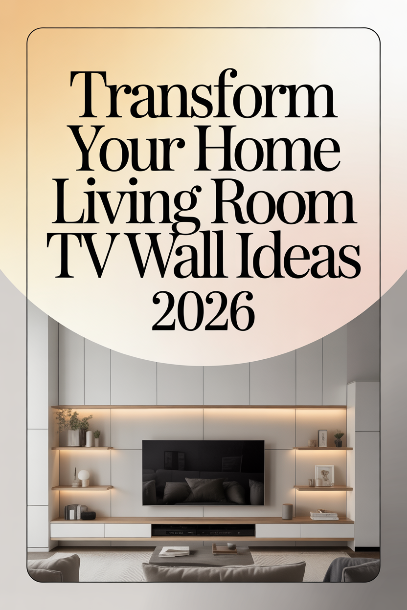 Living Room TV Wall Ideas