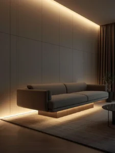 Modern hovering sofa