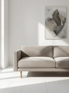 Modern slim-arm sofa
