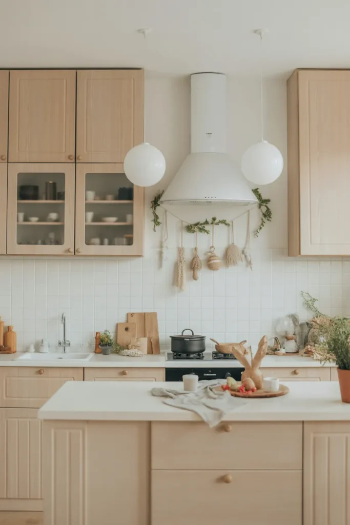 Neutral Easter Kitchen Decor With Subtle Seasonal Touches
