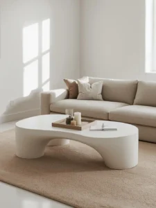 Scandinavian living room centered on a large