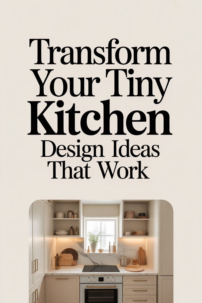 Tiny Kitchen Design Ideas 2026