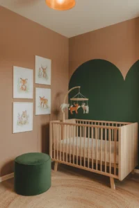 a woodland-theme girl nursery