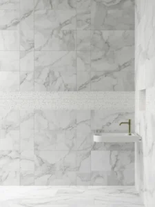 carefully composed mixed format tile