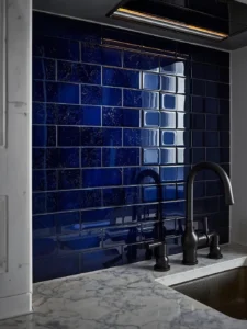 cobalt blue zellige tile