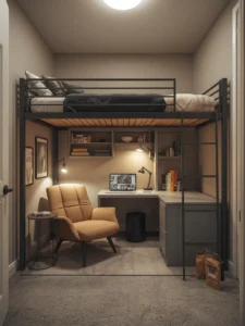 college dorm room layout