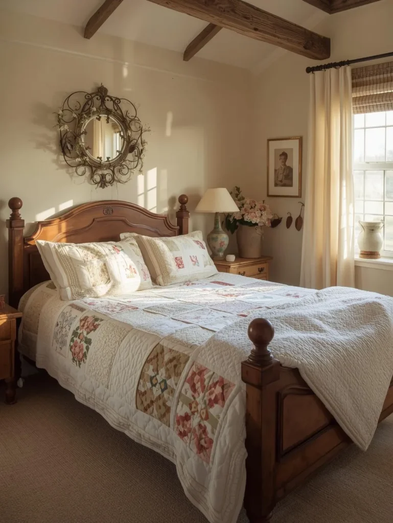 cottagecore vintage bedroom