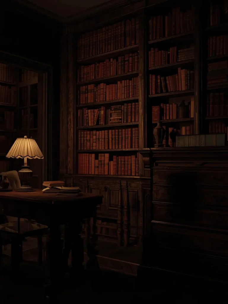 dark academia vintage bedroom