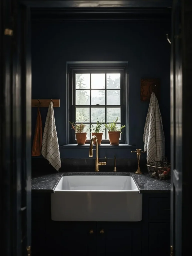 deep-navy scullery pantry