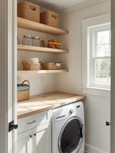 farmhouse-inspired laundry room