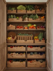 farmhouse pantry produce bins