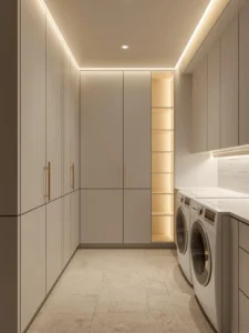 floor-to-ceiling pantry cabinets