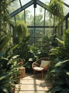 indoor garden sunroom
