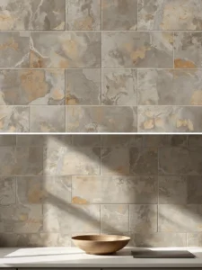 irregular stone-edge ceramic tiles