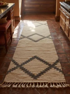 long Moroccan Berber flatweave runner
