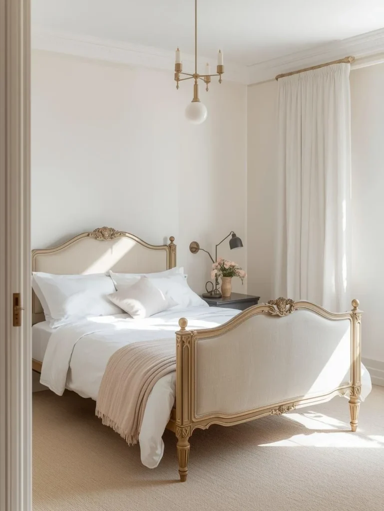 minimal vintage bedroom
