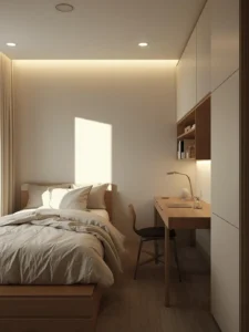 minimalist dorm room design