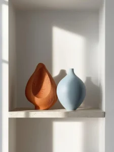 minimalist gallery-style shelf
