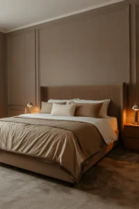 mushroom warm gray-brown painted walls