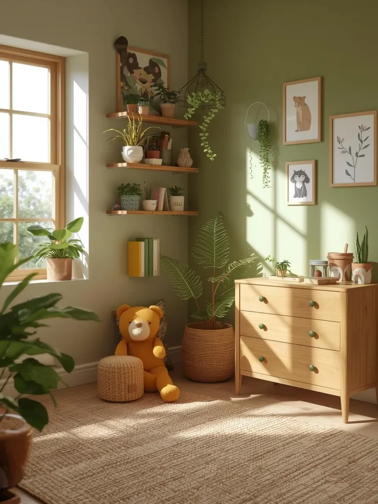 nature inspired kids bedroom