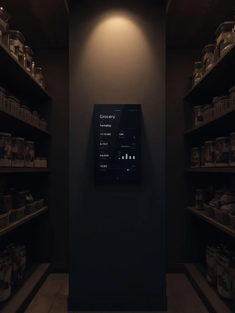 organized walk-in pantry