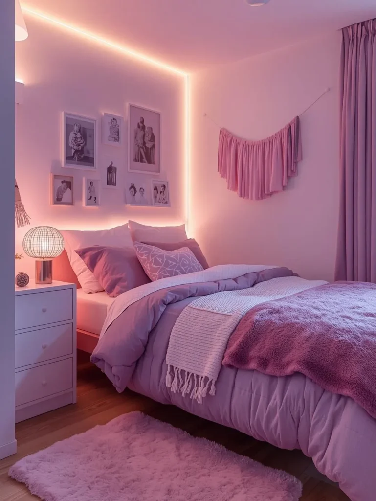 pastel aesthetic dorm room