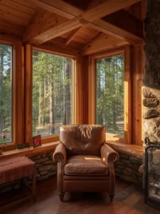 rustic cabin sunroom