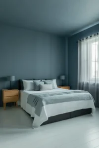 slate blue painted walls