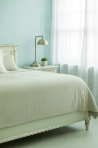 soft mint painted walls