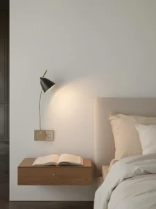 ultra-slim articulating brass wall-mounted