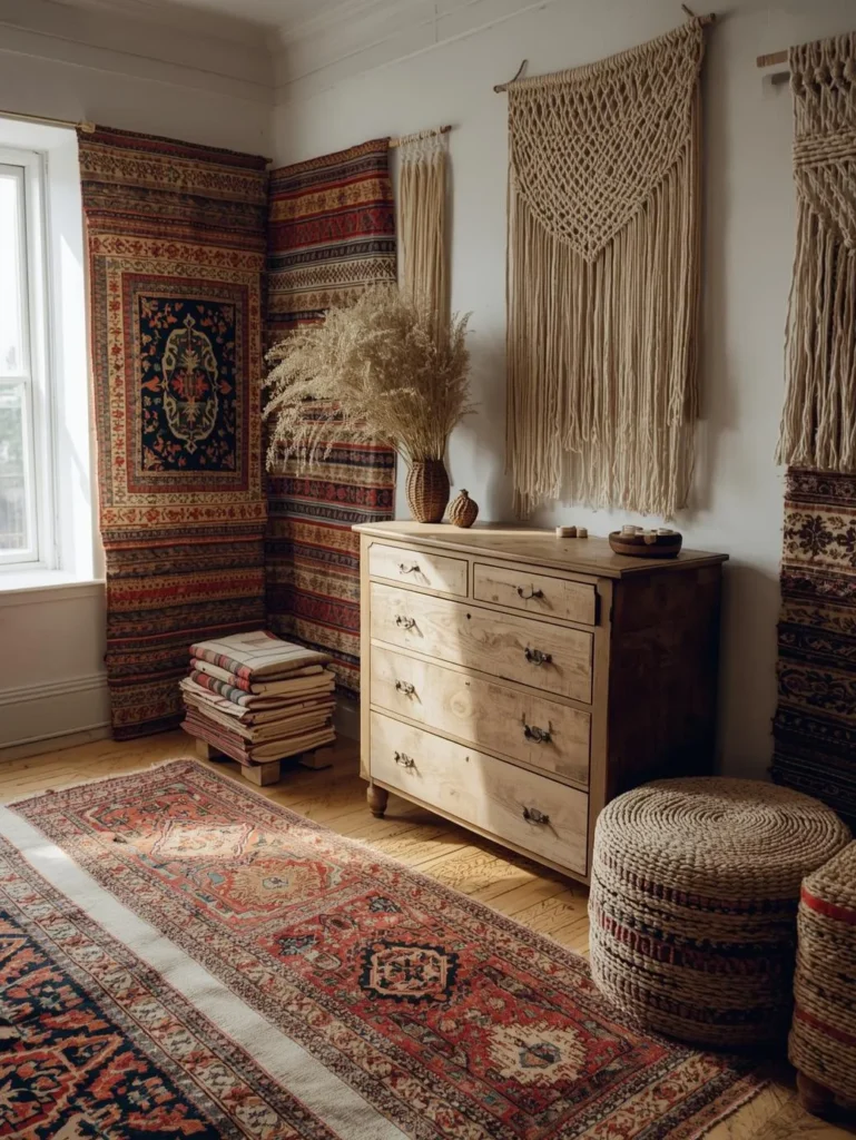 vintage boho bedroom