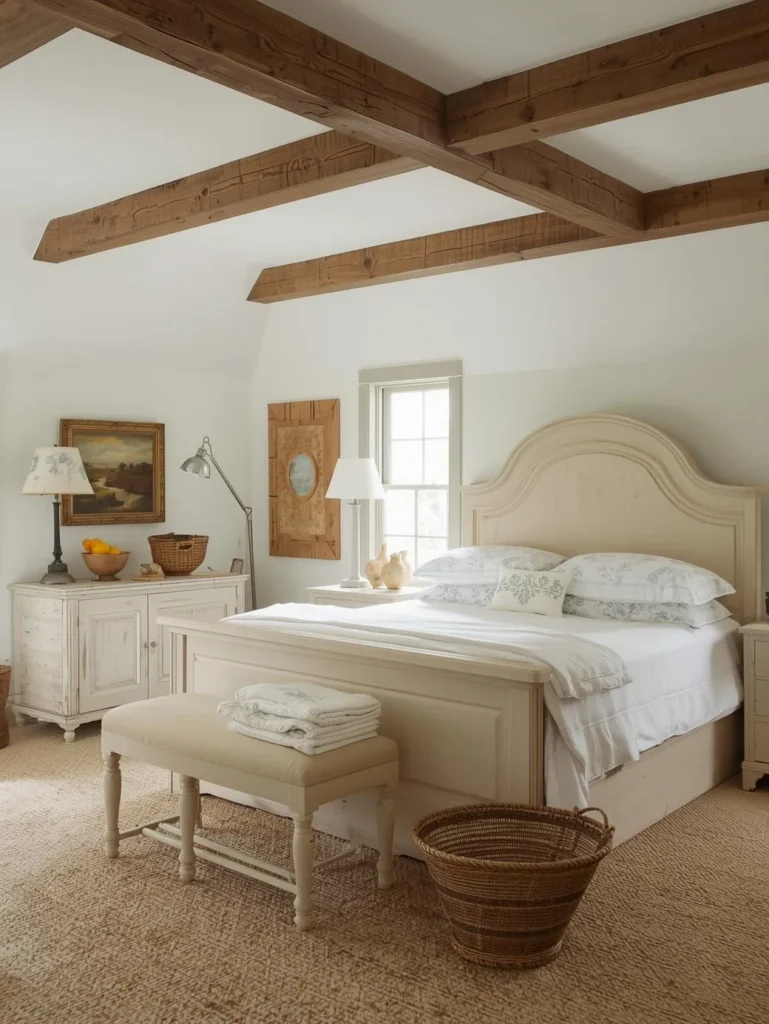 vintage farmhouse bedroom