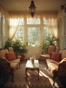 vintage style sunroom