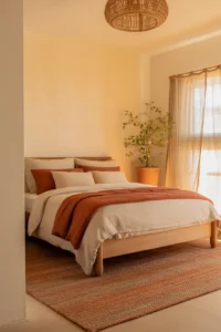 warm cream painted walls