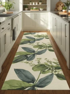 wide washable flatweave kitchen runner