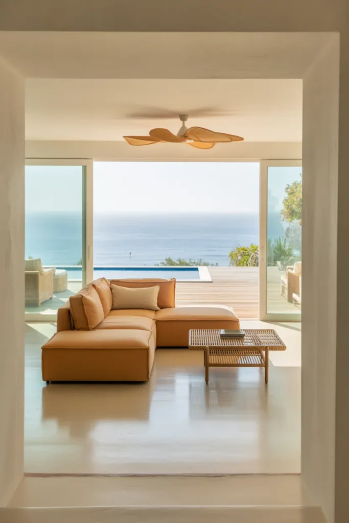 A California-style open living room
