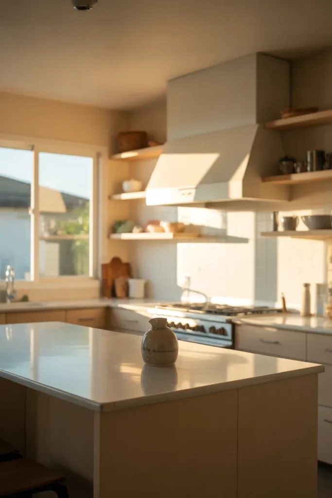 A bright kitchen