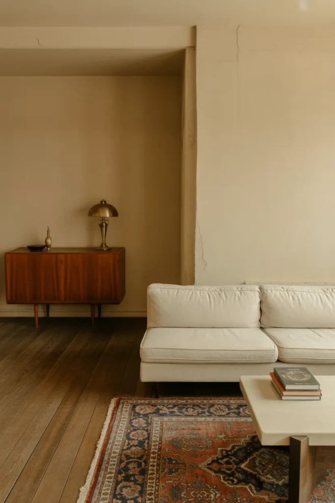 A characterful American living room