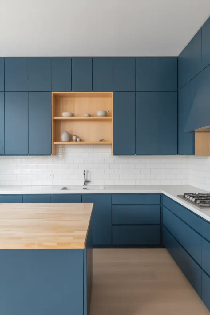A minimal Scandinavian-style American kitchen