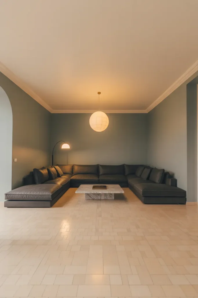 A wide living room approximately 22 feet across