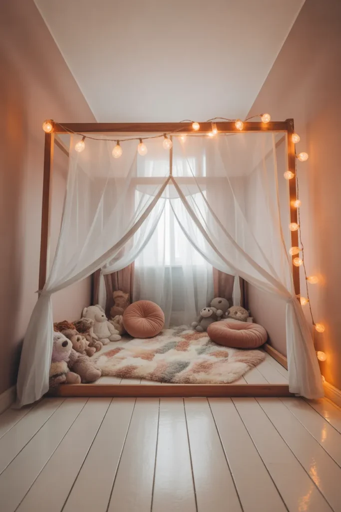 Canopy or Tent Corner to Give Young Children a Defined Imaginative Play Zone