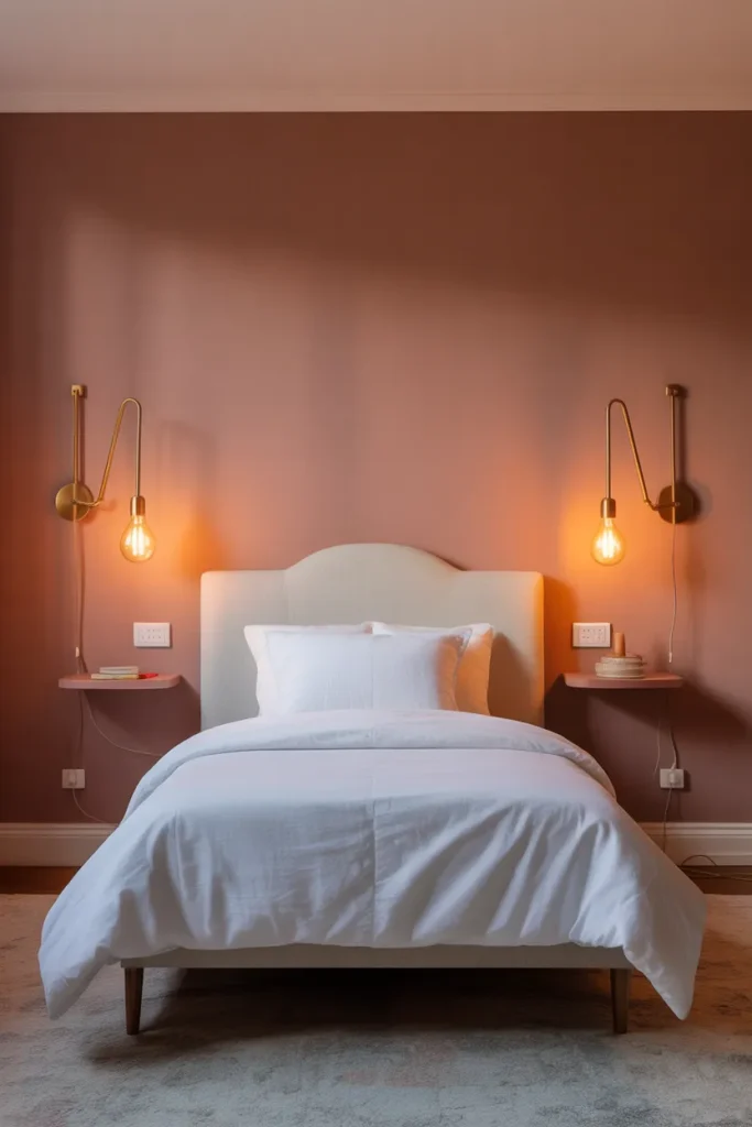 Exposed Wall-Mounted Lighting to Free Up Surface Space