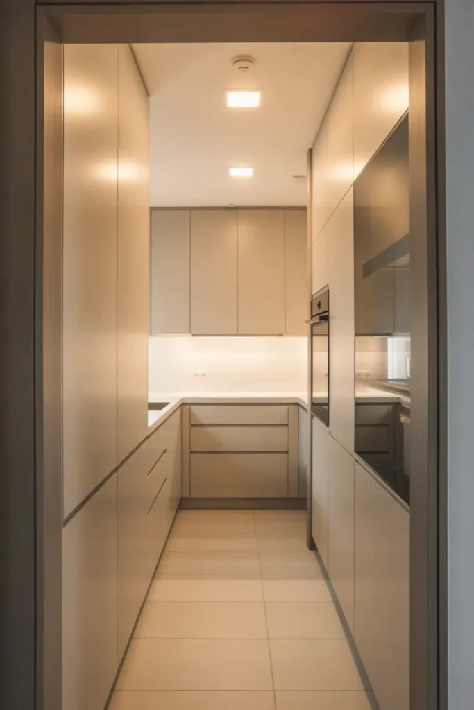 Flat-Front Cabinetry in Matte White
